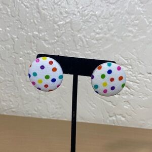 Multicolor Polka Dot Earrings
